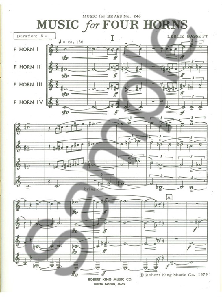 Music For Four Horns